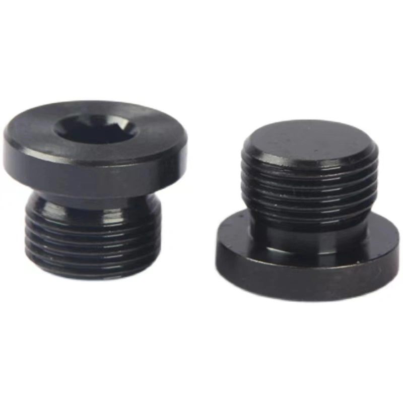 High Tensile Strength Black Oxide Hexagon Socketpipe Plug Screw Male Threaded Plug Screw Oil Drain Plug for Pipe Fitting