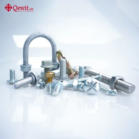 Fastener Set Zinc Plated Hex Bolt Brass Washer Decking Screw and Fixing Concrete Bolt with Nut
