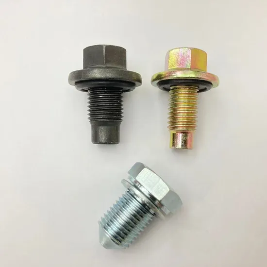 M10 M12 M14 M16 M18 M20 M22 Sump Plugs & Transmission Magnetic Oil Drain Plug for Engine Oil Pan Drain Bolt with Gasket 